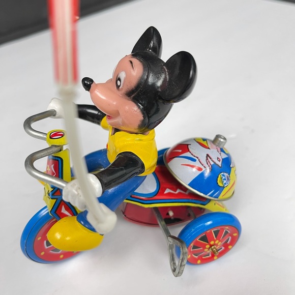 Antique Lineman Mickey Mouse  tricycle windup toy - Picture 5 of 10